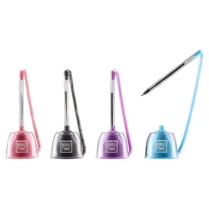 Alternative view of Desk Pen, ballpoint pen with stand, blue ink, pastel, mix, 1.0mm