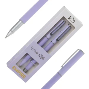 Paro, set of purple ballpoint pens in a box, blue,2pcs