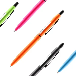 Lamar, ballpoint pen, fluo, mix, blue, 1mm