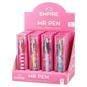 Alternative view of Mr Pen, ballpoint pen, flowers