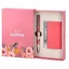 Agra, ballpoint pen and cardholder, pink, 2pcs