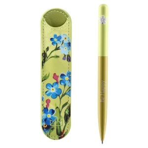 Alternative view of Burgeon, ballpoint pen and pouch, yellow, 2pcs