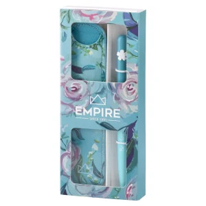 Burgeon, ballpoint pen and pouch, blue, 2pcs