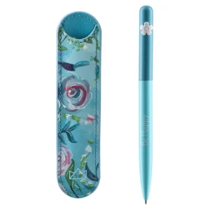 Alternative view of Burgeon, ballpoint pen and pouch, blue, 2pcs
