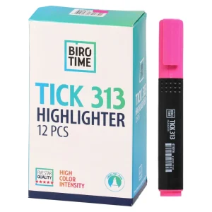Alternative view of 313 Tick, highlighter, pink
