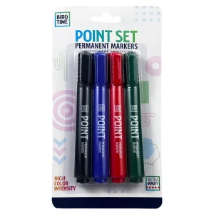 Point 717, markeri permanentni, blister, 4pcs