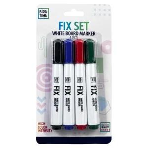 Fix 515, white board markers, blister, 4pcs