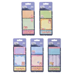 Indice, note, sticky, 20 sheets, 3pcs, mix