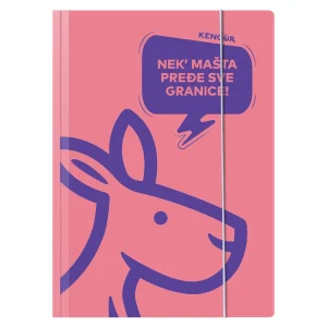 Apex 10, folder with elastic band, A4, girls, Kengur