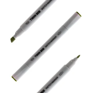 Twin 808, alcohol sketch marker, green, YG388
