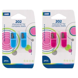 Alternative view of 202, sharpener for compass leads, mix color, 2pcs