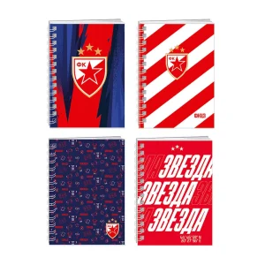 Kolegij spiral 7, spiral writting pad, Crvena zvezda, 42 sheets, A7